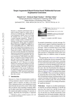 Target-Augmented Shared Fusion-based Multimodal Sarcasm Explanation Generation