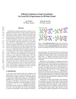 Efficient Continuous Group Convolutions for Local SE(3) Equivariance in 3D Point Clouds