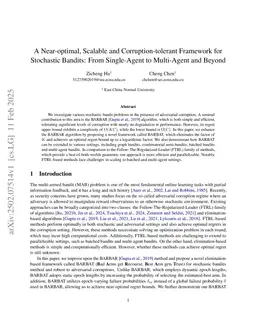 A Near-optimal, Scalable and Parallelizable Framework for Stochastic Bandits Robust to Adversarial Corruptions and Beyond