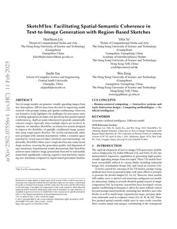SketchFlex: Facilitating Spatial-Semantic Coherence in Text-to-Image Generation with Region-Based Sketches