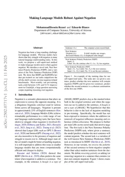 Making Language Models Robust Against Negation