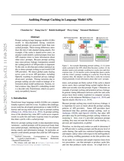 Auditing Prompt Caching in Language Model APIs