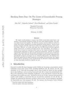 Breaking Down Bias: On The Limits of Generalizable Pruning Strategies