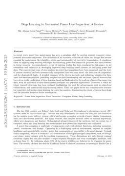 Deep Learning in Automated Power Line Inspection: A Review