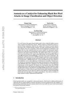 Amnesia as a Catalyst for Enhancing Black Box Pixel Attacks in Image Classification and Object Detection