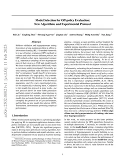 Model Selection for Off-policy Evaluation: New Algorithms and Experimental Protocol