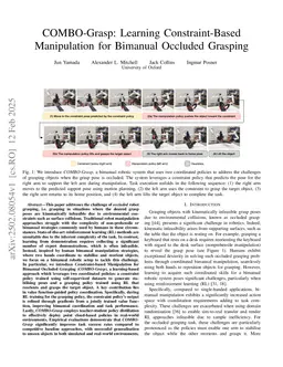 COMBO-Grasp: Learning Constraint-Based Manipulation for Bimanual Occluded Grasping