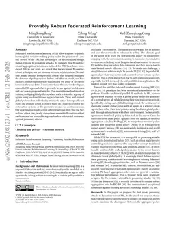 Provably Robust Federated Reinforcement Learning