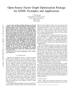 Open-Source Factor Graph Optimization Package for GNSS: Examples and Applications