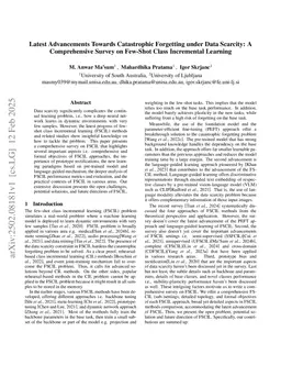 Latest Advancements Towards Catastrophic Forgetting under Data Scarcity: A Comprehensive Survey on Few-Shot Class Incremental Learning