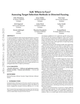 SoK: Where to Fuzz? Assessing Target Selection Methods in Directed Fuzzing