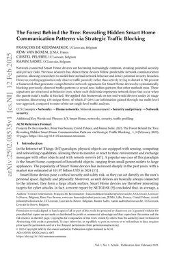 The Forest Behind the Tree: Revealing Hidden Smart Home Communication Patterns