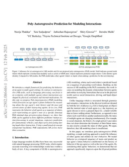 Poly-Autoregressive Prediction for Modeling Interactions