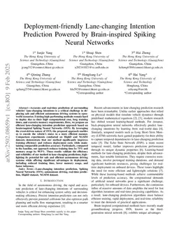 Deployment-friendly Lane-changing Intention Prediction Powered by Brain-inspired Spiking Neural Networks
