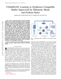 COutfitGAN: Learning to Synthesize Compatible Outfits Supervised by Silhouette Masks and Fashion Styles
