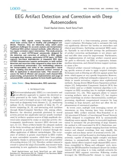 EEG Artifact Detection and Correction with Deep Autoencoders