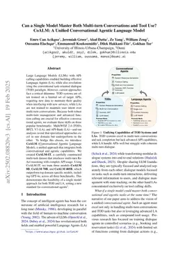 Can a Single Model Master Both Multi-turn Conversations and Tool Use? CoALM: A Unified Conversational Agentic Language Model