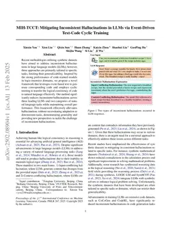 MIH-TCCT: Mitigating Inconsistent Hallucinations in LLMs via Event-Driven Text-Code Cyclic Training