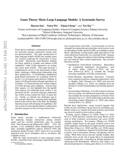 Game Theory Meets Large Language Models: A Systematic Survey with Taxonomy and New Frontiers