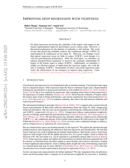 Improving Deep Regression with Tightness