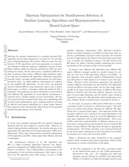 Bayesian Optimization for Simultaneous Selection of Machine Learning Algorithms and Hyperparameters on Shared Latent Space