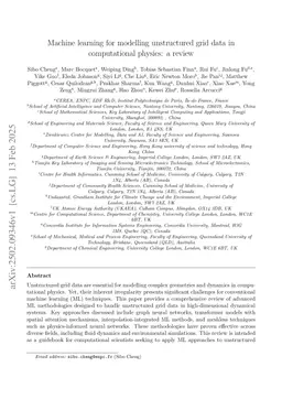 Machine learning for modelling unstructured grid data in computational physics: a review