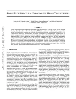 Simple Path Structural Encoding for Graph Transformers