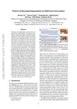 Pixel-Level Reasoning Segmentation via Multi-turn Conversations