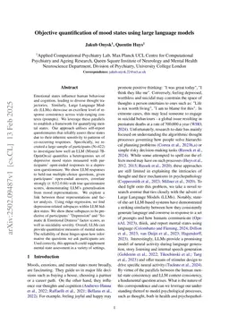 Quantifying depressive mental states with large language models
