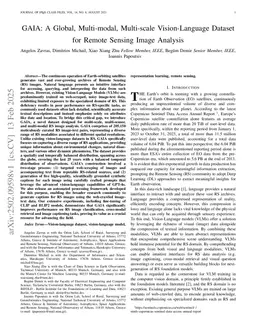 GAIA: A Global, Multi-modal, Multi-scale Vision-Language Dataset for Remote Sensing Image Analysis