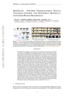 DexTrack: Towards Generalizable Neural Tracking Control for Dexterous Manipulation from Human References