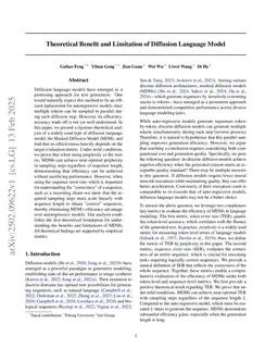 Theoretical Benefit and Limitation of Diffusion Language Model
