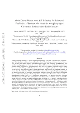 Multi-Omics Fusion with Soft Labeling for Enhanced Prediction of Distant Metastasis in Nasopharyngeal Carcinoma Patients after Radiotherapy