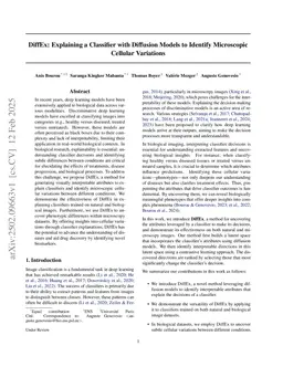 DiffEx: Explaining a Classifier with Diffusion Models to Identify Microscopic Cellular Variations