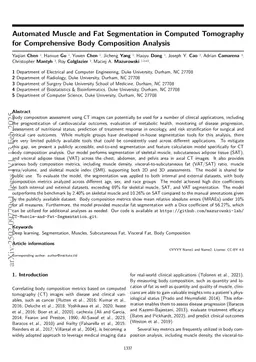 Automated Muscle and Fat Segmentation in Computed Tomography for Comprehensive Body Composition Analysis