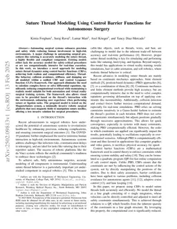 Suture Thread Modeling Using Control Barrier Functions for Autonomous Surgery