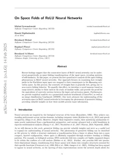 On Space Folds of ReLU Neural Networks