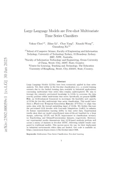 Large Language Models are Few-shot Multivariate Time Series Classifiers