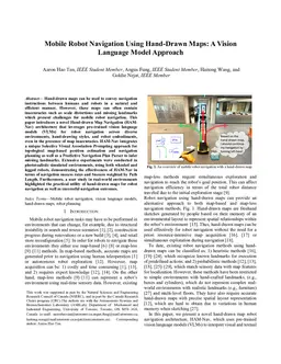 Mobile Robot Navigation Using Hand-Drawn Maps: A Vision Language Model Approach
