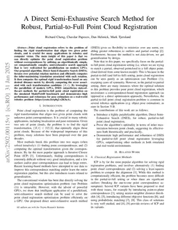 A Direct Semi-Exhaustive Search Method for Robust, Partial-to-Full Point Cloud Registration