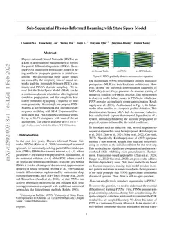 Sub-Sequential Physics-Informed Learning with State Space Model