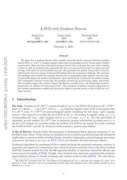 $k$-SVD with Gradient Descent