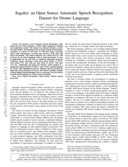 Sagalee: an Open Source Automatic Speech Recognition Dataset for Oromo Language