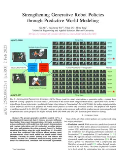 Strengthening Generative Robot Policies through Predictive World Modeling