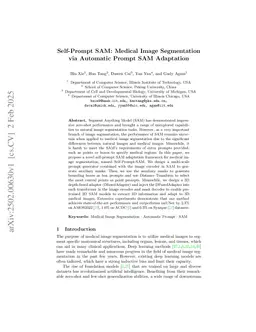 Self-Prompt SAM: Medical Image Segmentation via Automatic Prompt SAM Adaptation