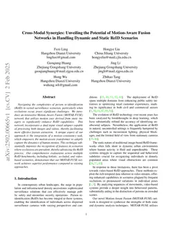 Cross-Modal Synergies: Unveiling the Potential of Motion-Aware Fusion Networks in Handling Dynamic and Static ReID Scenarios