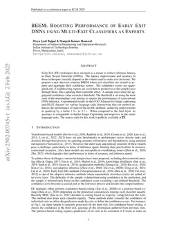 BEEM: Boosting Performance of Early Exit DNNs using Multi-Exit Classifiers as Experts