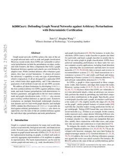 AGNNCert: Defending Graph Neural Networks against Arbitrary Perturbations with Deterministic Certification