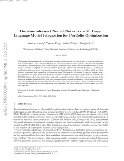 Decision-informed Neural Networks with Large Language Model Integration for Portfolio Optimization