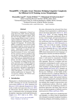 MorphBPE: A Morpho-Aware Tokenizer Bridging Linguistic Complexity for Efficient LLM Training Across Morphologies